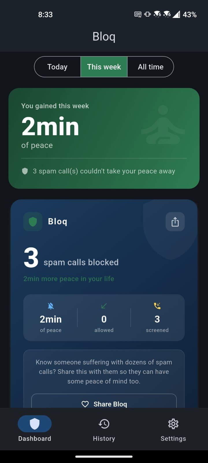 Bloq Dashboard